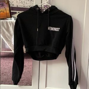 cropped hoodie